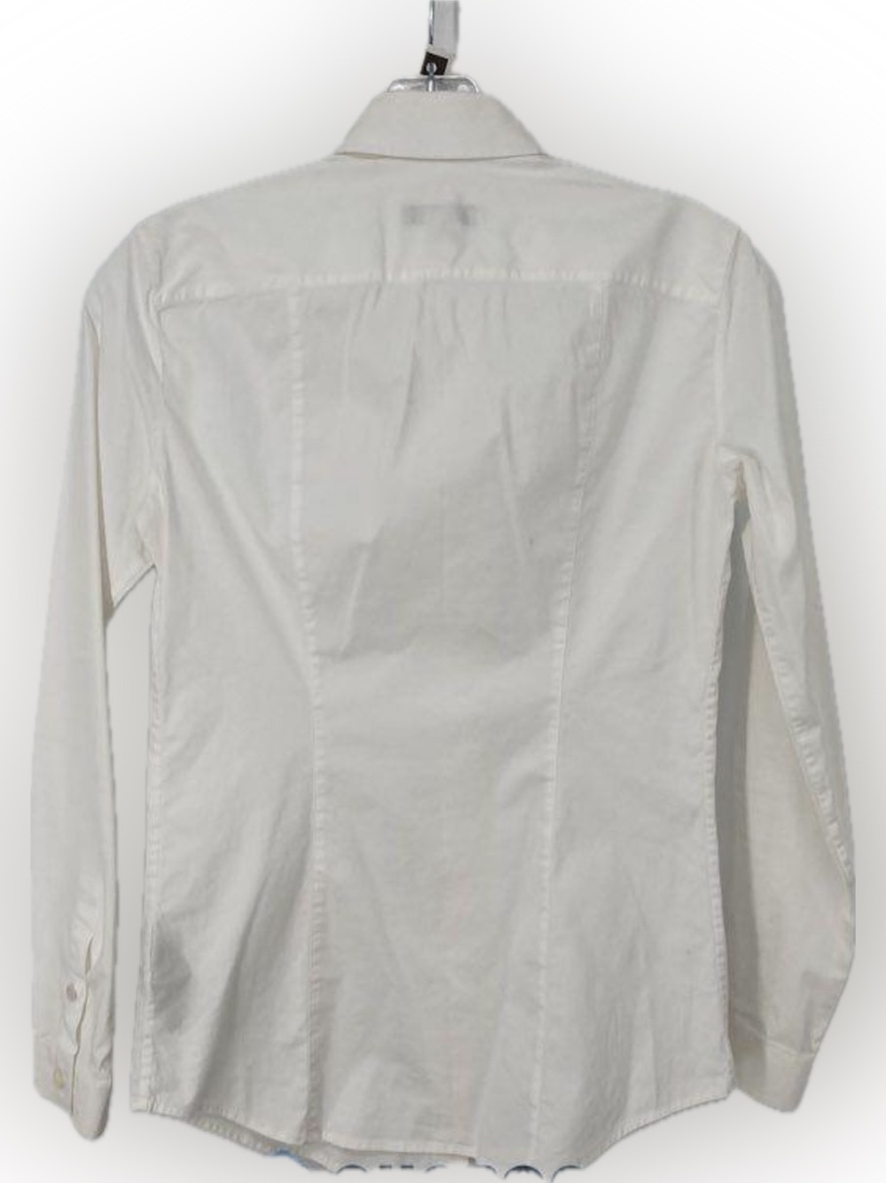 Women’s Burberry White Cotton Long-Sleeve Button-Down Shirt - Picture 16 of 16